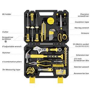 108 - Piece Home Tool Kit for DIY Projects and Home Maintenance - EnventorTool