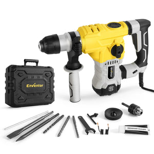 12A Heavy Duty SDS - Plus Rotary Hammer Drill for Concrete and Stone - EnventorTool