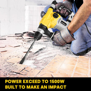 12A Heavy Duty SDS - Plus Rotary Hammer Drill for Concrete and Stone - EnventorTool