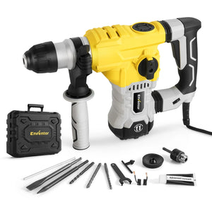 12A Heavy Duty SDS - Plus Rotary Hammer Drill for Concrete and Stone - EnventorTool