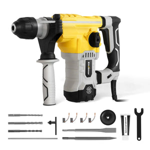 12A Heavy Duty SDS - Plus Rotary Hammer Drill for Concrete and Stone - EnventorTool