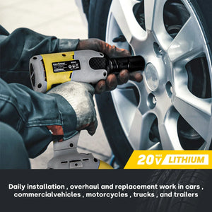 20V Cordless Power Impact Wrench | Brushless Motor & Lithium - Ion Battery - EnventorTool