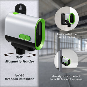 360° Rotatable Green Laser Level with Self - Leveling Capability - EnventorTool