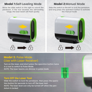 360° Rotatable Green Laser Level with Self - Leveling Capability - EnventorTool