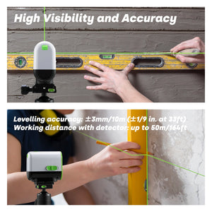360° Rotatable Green Laser Level with Self - Leveling Capability - EnventorTool