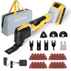 Cordless Oscillating Multitool with 28 Accessories and Fast Charger - EnventorTool