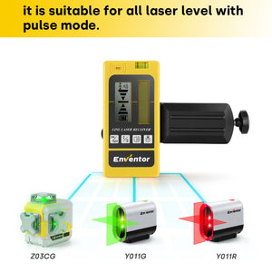 Laser Detector for Pulse Line Laser | Green and Red Beam Receiver - EnventorTool
