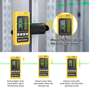 Laser Detector for Pulse Line Laser | Green and Red Beam Receiver - EnventorTool