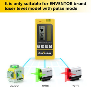 Laser Detector for Pulse Line Laser | Green and Red Beam Receiver - EnventorTool
