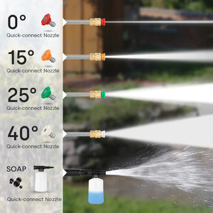 Portable High Pressure Washer | 2300 PSI Powerful Cleaning Solution for Cars and Homes - EnventorTool