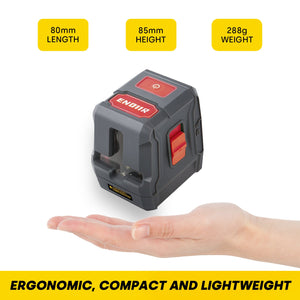 Red Self - Leveling Laser Level | 360° Horizontal and Vertical Line Laser Tool for Picture Hanging - EnventorTool