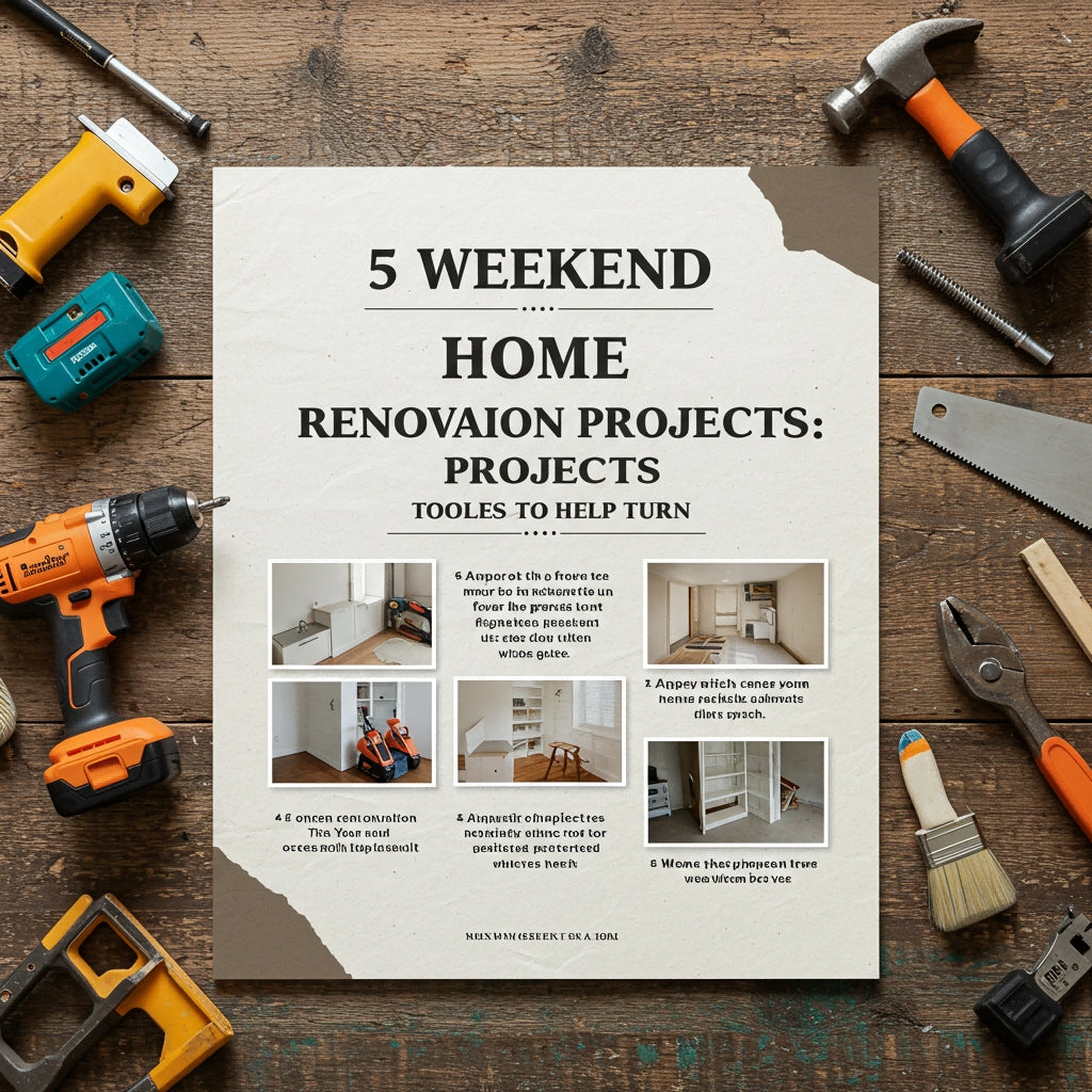 5 Weekend Home Renovation Projects: Tools to Help Turn Ideas into Reality