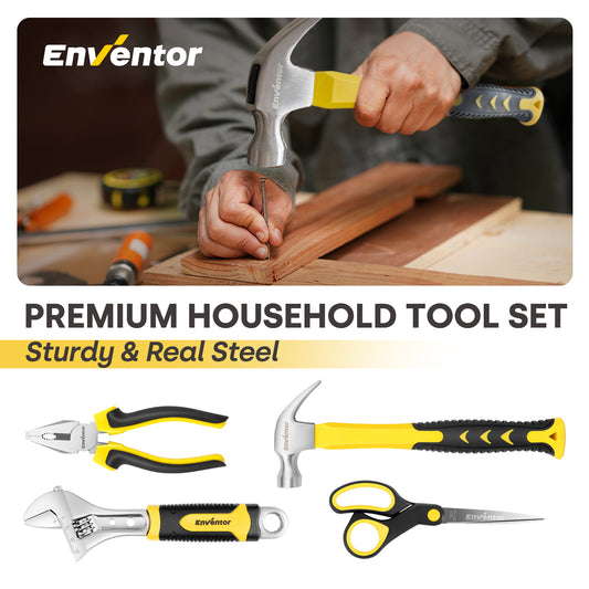 108-Piece Home Tool Kit for DIY Projects and Home Maintenance