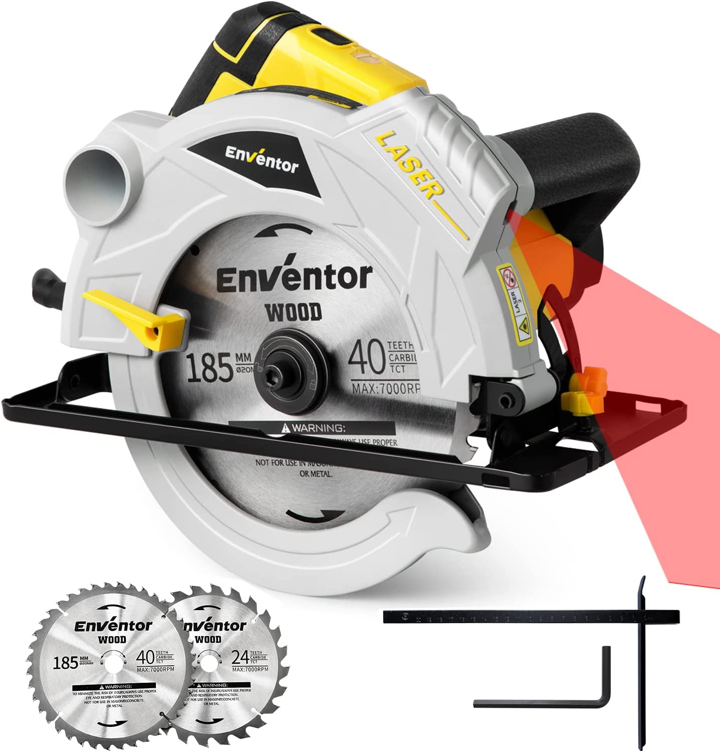Cordless Brushless Reciprocating Saw | One-Handed Electric Saw Kit with 6 Blades