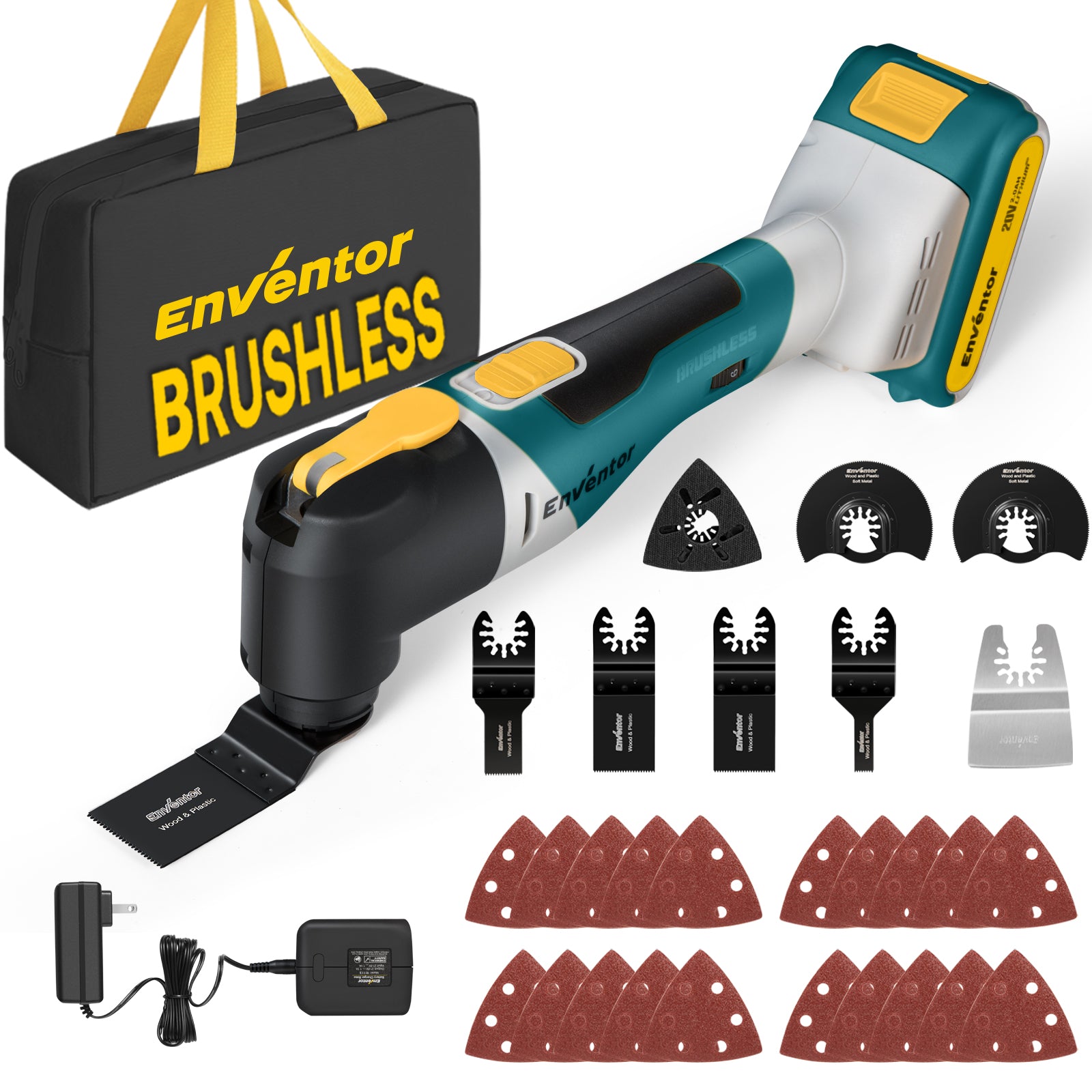 Enventor 20V Electric Oscillating Multi-Tool Kit