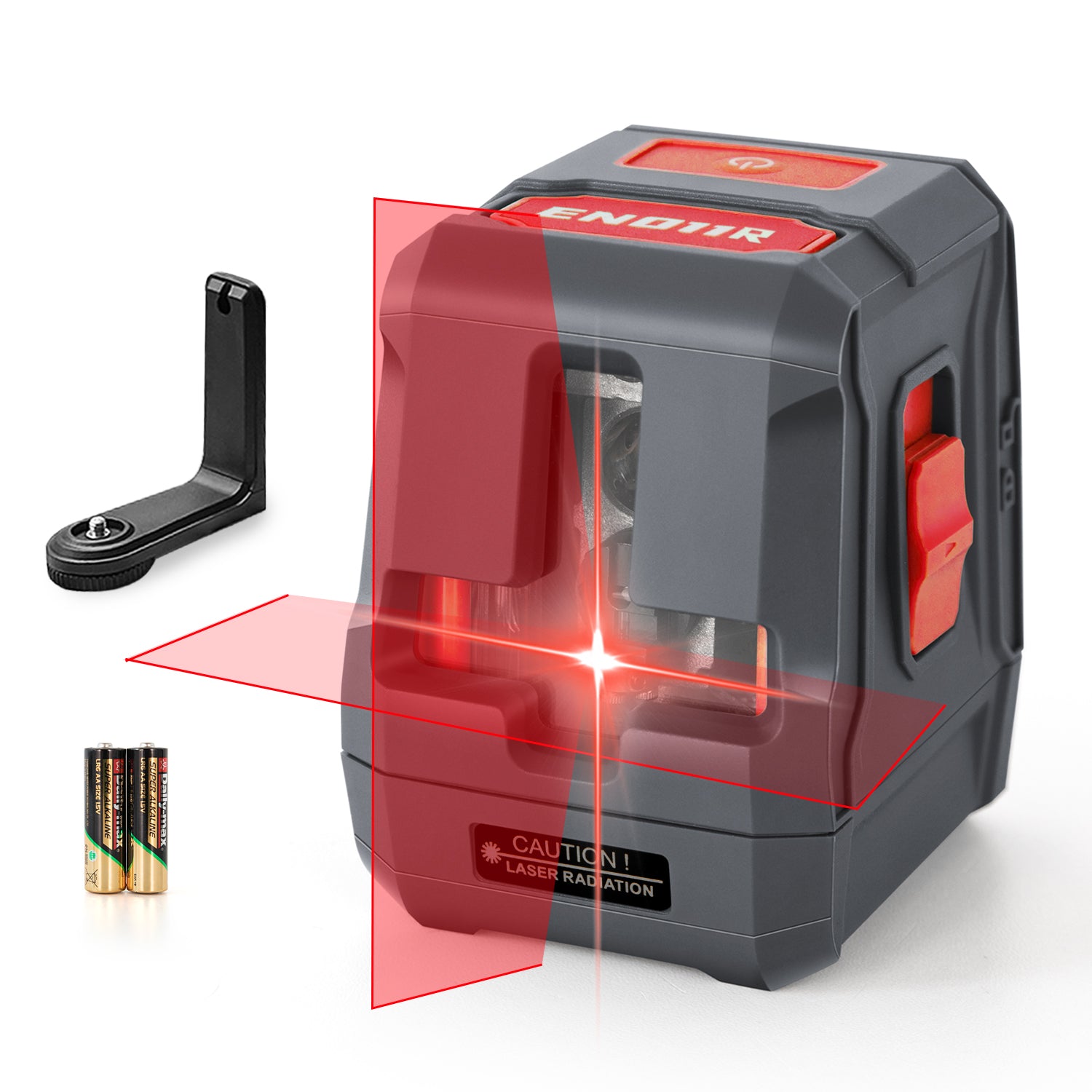 Red Self-Leveling Laser Level | 360° Horizontal and Vertical Line Laser Tool for Picture Hanging