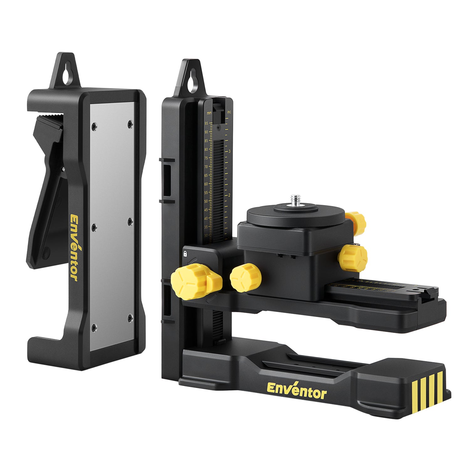 Versatile Magnetic Laser Level Adapter with Adjustable Clip