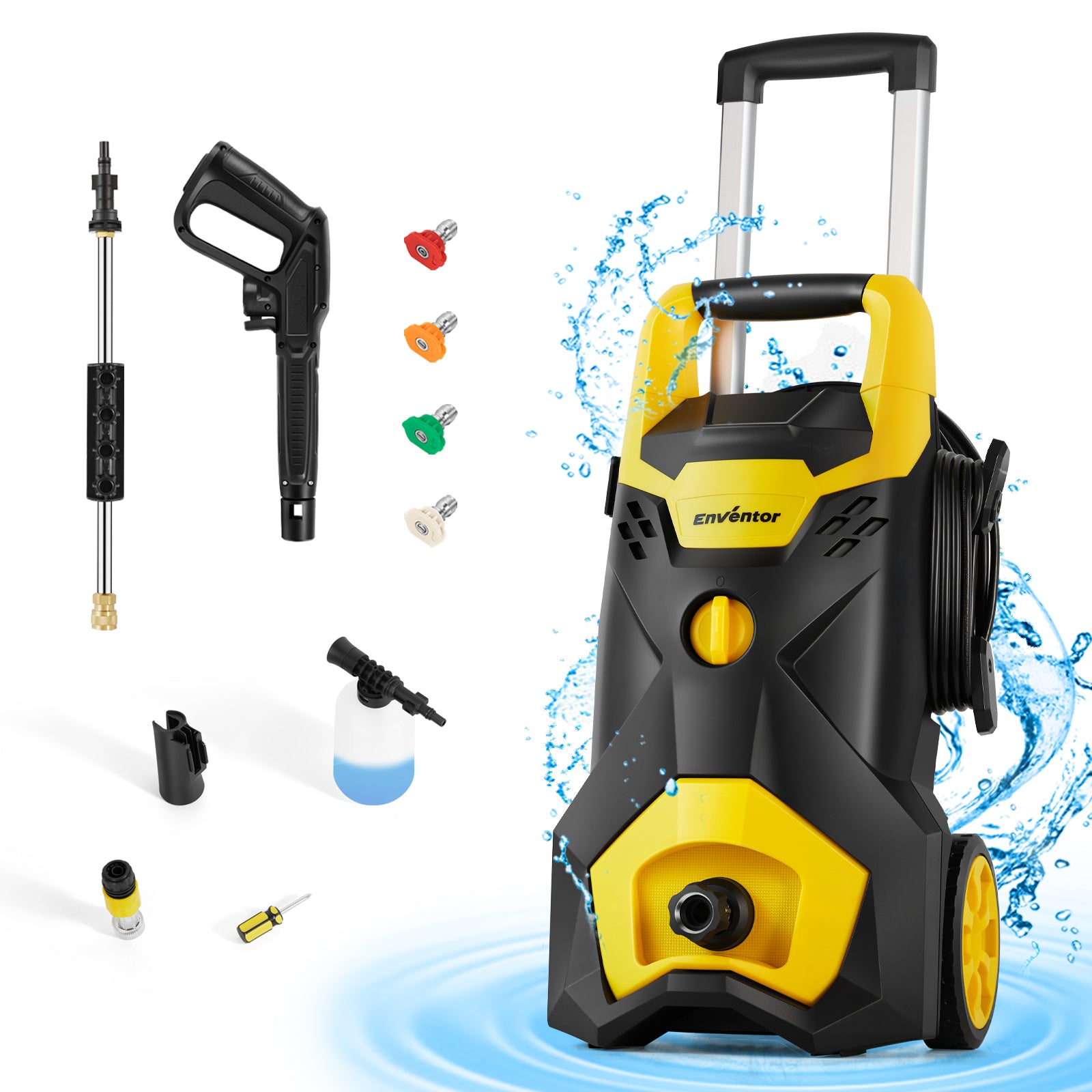 Portable High Pressure Washer | 2300 PSI Powerful Cleaning Solution for Cars and Homes